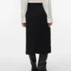 Vmvilja corduroy midi-rok met hoge taille