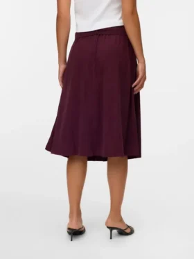 Vmvilja corduroy midi-rok met hoge taille