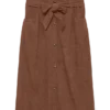 Vmvilja corduroy midi-rok met hoge taille