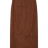 Vmvilja corduroy midi-rok met hoge taille