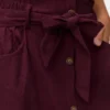 Vmvilja corduroy midi-rok met hoge taille