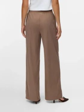 Vmvilja fluwelen broek met hoge taille