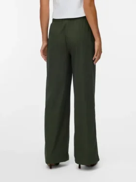 Vmvilja fluwelen broek met hoge taille
