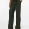 Vmvilja fluwelen broek met hoge taille
