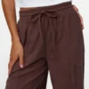 Vmvilja fluwelen broek met hoge taille