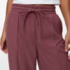 Vmvilja fluwelen broek met hoge taille