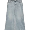 Vmwien midi-rok met middelhoge taille