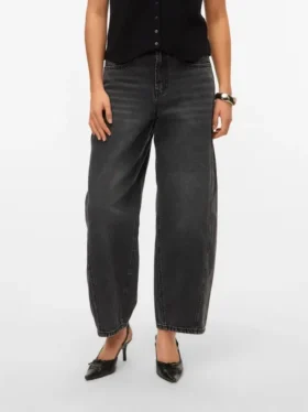 Vmzelda High Rise Barrel Fit-Jeans