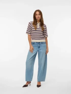 Vmzelda High Rise Barrel Fit-Jeans