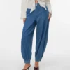Vmzelena-broek met middelhoge taille