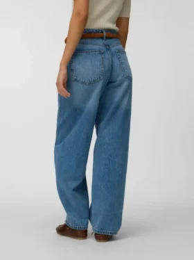 Vmzoe Mid Rise Barrel Fit-Jeans